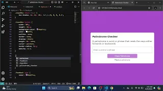 Build an EASY Palindrome Checker JavaScript Code