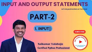 17 Understanding input in Python-2 Python Basics Explained