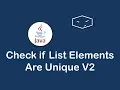 check if list elements are unique v2 in java