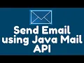 How to send an Email using Java Mail API in a Java web application