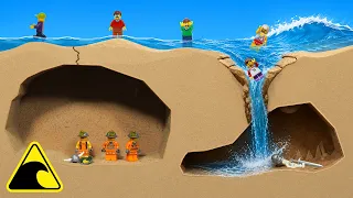 Cross Section of a Sinkhole - Dam Breach Experiment