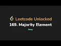 169 Majority Element Leetcode Unlocked - Python
