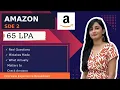 Amazon SDE 2 Interview Experience 65 LPA Full Process Questions