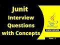 Junit testing Interview Questions Answers with tutorial in Spring boot Java Code Decode Part - 1