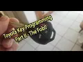 How To - DIY Toyota Corolla Remote Programming Part II