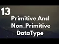 Primitive and Nonprimitive Datatype Integer
