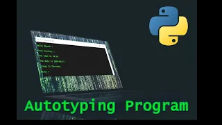 Automatic typing program using python coding Python tutorial for beginners Learn python