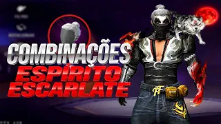 CABELO ESPÍRITO ESCARLATE • MELHORES COMBINAÇÕES DE ROUPAS NO FREE FIRE