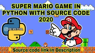 Super Mario Game In Python source code Python Programming
