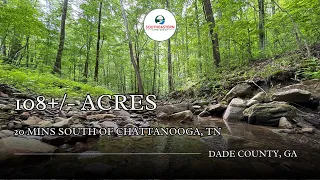 108 Acres for Sale Near Chattanooga TN Hunting Land Dade County Georgia