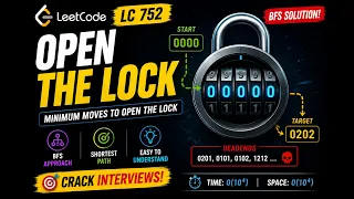 Open the Lock LeetCode 752 Intuition BFS Java