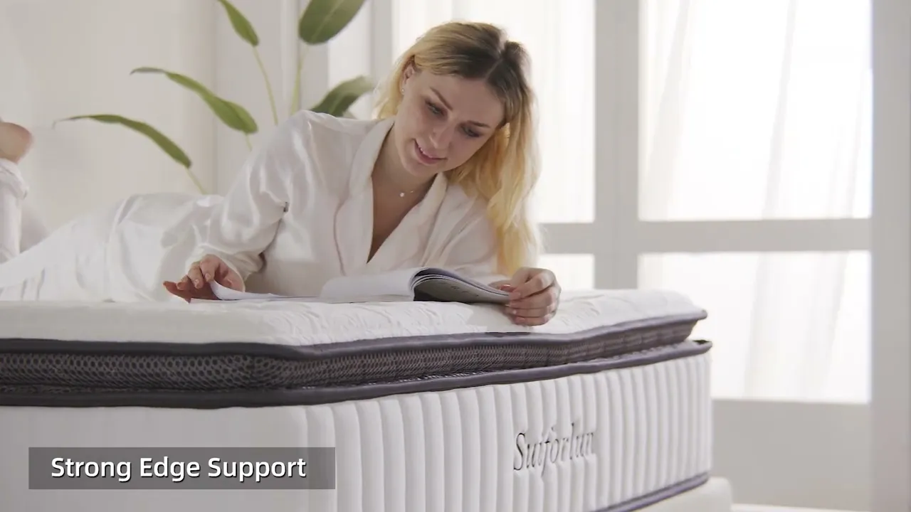 Suiforlun Pillow Top Hybrid Mattress