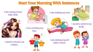 Start Your Morning With Sentences | English Speaking Practice | kids Learning | Learn English