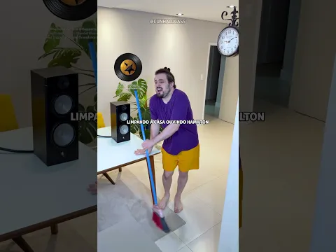 Ouvindo HAMILTON limpando a casa! | @CUNHALUCASS