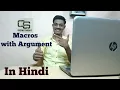 Macro With Argument with program