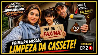 🚌✨ KEYdestino | EP.2 PRIMEIRA MISSÃO: LIMPAR A CASSETE | Nossa primeira aventura de autocaravana.
