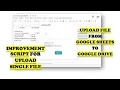 Google Apps Script - Upload File from Google Sheets Part 4 Upload Single File Fixed