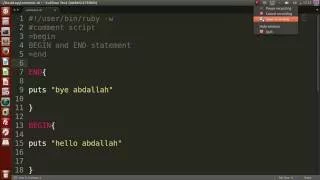 02 - Ruby basics comment END BEGIN statement