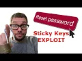 Use Sticky Keys To Reset ANY Windows Password STIKCY KEYS HACK