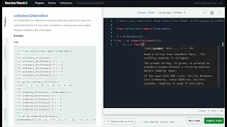 Hackerrank Python Solution Collections - Python Collections OrderedDict