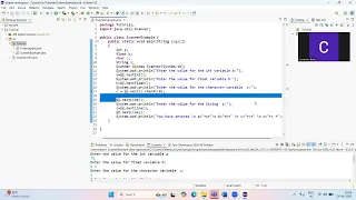 Read user input using Scanner Class in java