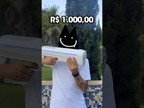 PISTOLA DE ÁGUA DE R$10 vs R$1.000