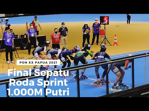 Final Sepatu Roda Sprint 1000M Putri PON XX Papua 2021