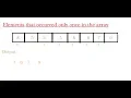 Elements that occurred only once in the array