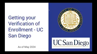 Uploading UCSD Proof of Enrollment