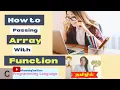 How to Pass an Array to a Function in C Language with a C Program in Tamil