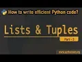 Lists Tuples in python Python tutorials data types in python