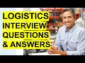 LOGISTICS Interview Questions Answers Logistics Coordinator Logistics Manager Interview