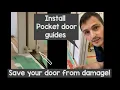 Pocket door guides keep your door aligned on track amazon link