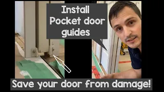 Pocket door guides keep your door aligned on track amazon link