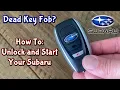 SUBARU - How to Start Car with Dead Battery in Smart Key Fob