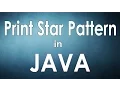 star pattern in java