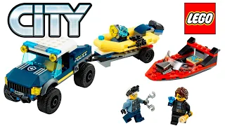 Lego City  60272  Elite Police Boat Transport  Speed Build Review