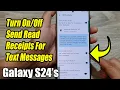 Galaxy Ultra How to Turn Send Read Receipts For Text Messages