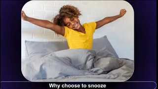 Achieve 3000 Answers Why choose to snooze