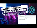 Tinymce Editor in react app How to add RichText Editor in Reactjs Blog Website Vipin Bansal