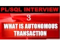 What is Autonomous transaction in Oracle
