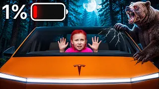 ЗАСТРЯЛИ В КИБЕРТРАКЕ В ЛЕСУ НОЧЬЮ!