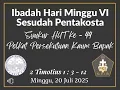 Download Lagu Ibadah Minggu VI Sesudah Pentakostadirangkaikan dengan IBADAH SYUKUR