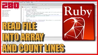 RUBY Read text file into array and count lines