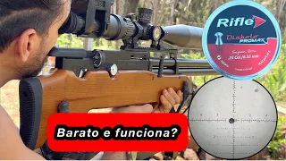 Barato e Leve !  Teste Rifle Pro Max 6.35 mm