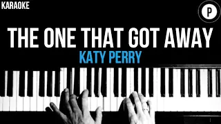 Katy Perry - The One That Got Away Karaoke SLOWER Acoustic Piano Instrumental Cover Lyrics