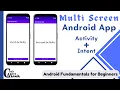 How to Create Multi Screen App in Android