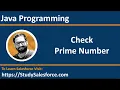 11 Java Program Check whether a number is prime or not by Sanjay Gupta