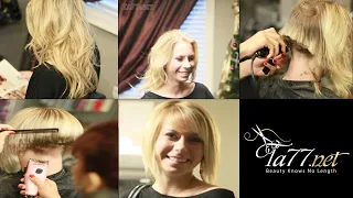 Tyche - Pt 2 Cute Blonde Gets a Angled Bob Cut Free