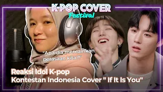 reaksi kpop idol mendengar juara 3 song cover dari indonesia 2022 kpop cover festival